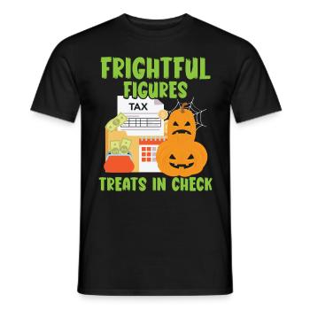 Figurines terrifiantes traite en Check Hallow - T-shirt homme - noir - Devant - AI Model Male 178 light (178cm)