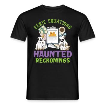 Équations étranges Spooky Reckonings H - T-shirt homme - noir - Devant - AI Model Male 178 light (178cm)