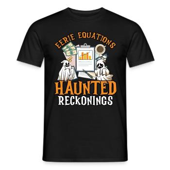 Équations étranges Calculs effrayants - T-shirt homme - noir - Devant - AI Model Male 178 light (178cm)
