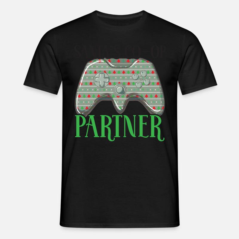Santa's Co-op Partner Controller - Men's T-Shirt - black