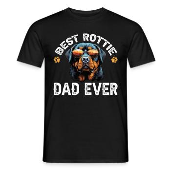 Rottweiler Rottie Dog Breed Pet - Best Rottie Dad - Männer T-Shirt - Schwarz - Vorne - AI Model Male 178 light (178cm)