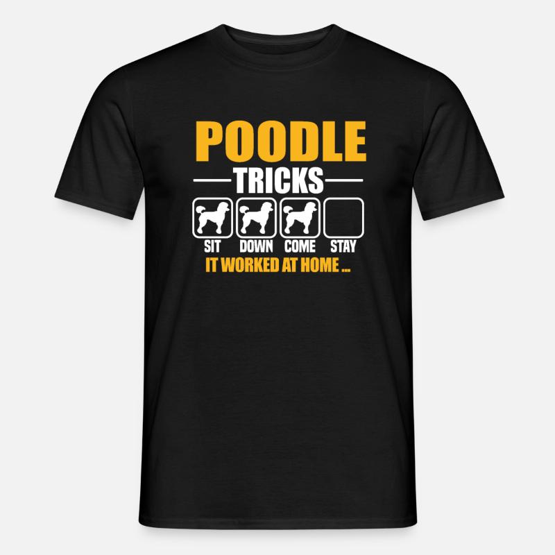 Poodle Tricks - Männer T-Shirt - Schwarz