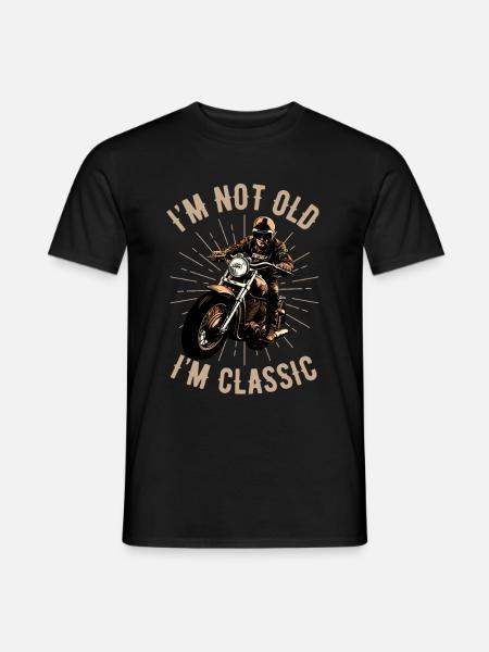 Motorsykkel vintage "I Am Not Old I Am a Classic" - T-skjorte herre - svart
