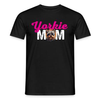Yorkshire Terrier Dog Yorkie - Yorkie Mom - Men's T-Shirt - black - Front - AI Model Male 178 light (178cm)