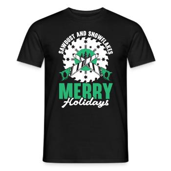 Keine Karies unter dem Mistelzweig Zahnärztliche W - Männer T-Shirt - Schwarz - Vorne - AI Model Male 178 light (178cm)