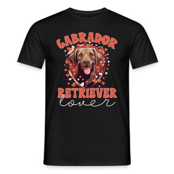Labrador Dog Breed Pet - Labrador Retriever Lover - Männer T-Shirt - Schwarz - Vorne - AI Model Male 178 light (178cm)