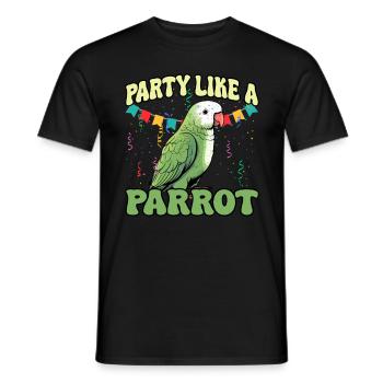 Perruche Perroquet Perroquet Propriétaire - T-shirt homme - noir - Devant - AI Model Male 178 light (178cm)