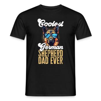 Dog Breed Coolest German Shepherd Dad Ever - Männer T-Shirt - Schwarz - Vorne - AI Model Male 178 light (178cm)