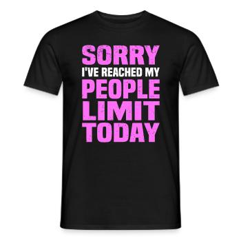 Misanthrope Antisocial Introverti - T-shirt homme - noir - Devant - AI Model Male 178 light (178cm)