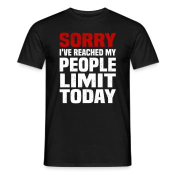 Misanthrope Antisocial Introvert - Men's T-Shirt - black - Front - AI Model Male 178 light (178cm)