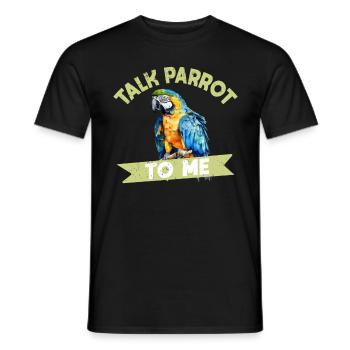 Perruche Perruche Oiseau Perruche Propriétaire - T-shirt homme - noir - Devant - AI Model Male 178 light (178cm)