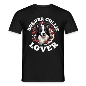 Chien Border Collie - Border Collie Lover - T-shirt homme - noir - Devant - AI Model Male 178 light (178cm)