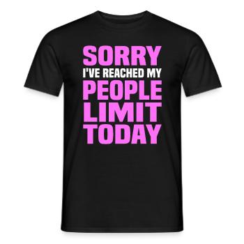 Misanthrope Antisocial Introverti - T-shirt homme - noir - Devant - AI Model Male 178 light (178cm)