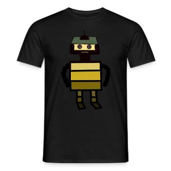 Robotique Vaisseau Spatial Technologie Enfants Enfant Fantaisie - T-shirt homme - noir - Devant - AI Model Male 178 light (178cm)