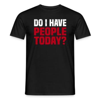 Misanthrope Antisocial Introvert - Men's T-Shirt - black - Front - AI Model Male 178 light (178cm)