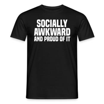 Misanthrope Antisocial Introvert - Men's T-Shirt - black - Front - AI Model Male 178 light (178cm)