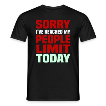 Misanthrope Antisocial Introvert - Men's T-Shirt - black - Front - AI Model Male 178 light (178cm)