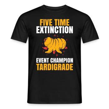 Microbiology -Biologist Gift Tardigrades - Men's T-Shirt - black - Front - AI Model Male 178 light (178cm)