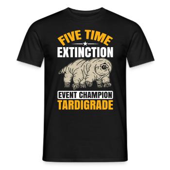 Microbiology -Biologist Gift Tardigrades - Men's T-Shirt - black - Front - AI Model Male 178 light (178cm)