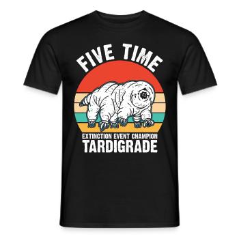 Microbiology -Biologist Gift Tardigrades - Men's T-Shirt - black - Front - AI Model Male 178 light (178cm)