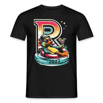 Rentner Geschenk Rente 2027 Ruhestand - Männer T-Shirt - Schwarz - Vorne - AI Model Male 178 light (178cm)