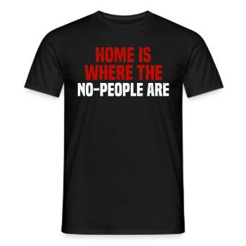 Misanthrop Menschenhasser Asozial Introvertiert - Männer T-Shirt - Schwarz - Vorne - AI Model Male 178 light (178cm)