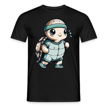 Jogging Runner Cadeau Marathon Semi-Marathon - T-shirt homme - noir - Devant - AI Model Male 178 light (178cm)