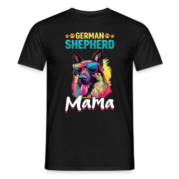 German Shepherd Dog Breed Pet German Shepherd Mama - Männer T-Shirt - Schwarz - Vorne - AI Model Male 178 light (178cm)
