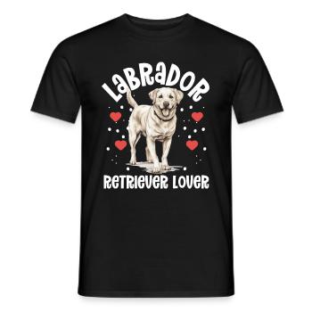 Dog Breed Pet - Labrador Retriever Lover - Men's T-Shirt - black - Front - AI Model Male 178 light (178cm)