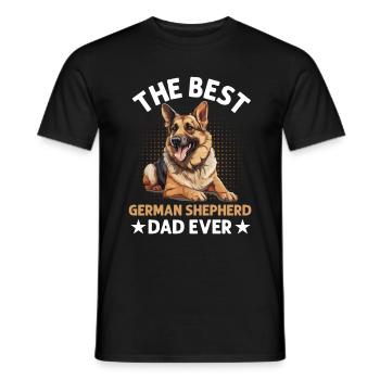Dog Breed The Best German Shepherd Dad Ever - Männer T-Shirt - Schwarz - Vorne - AI Model Male 178 light (178cm)