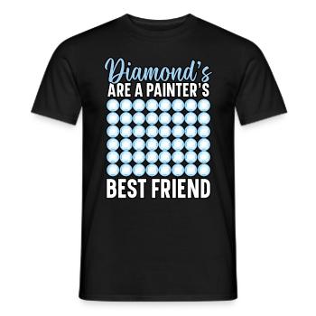 Diamond painting hand tools diamond painter - Men's T-Shirt - black - Front - AI Model Male 178 light (178cm)
