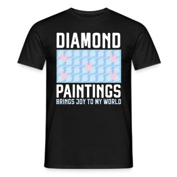 Outils de peinture au diamant Diamond Painter - T-shirt homme - noir - Devant - AI Model Male 178 light (178cm)