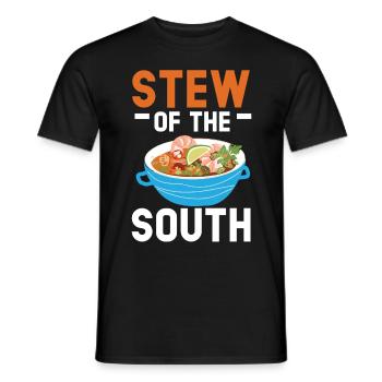 Gumbo Lovers Foodie Louisiane Manger Cuisine Cajun - T-shirt homme - noir - Devant - AI Model Male 178 light (178cm)