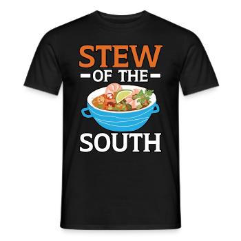Gumbo Lovers Foodie Louisiane Manger Cuisine Cajun - T-shirt homme - noir - Devant - AI Model Male 178 light (178cm)