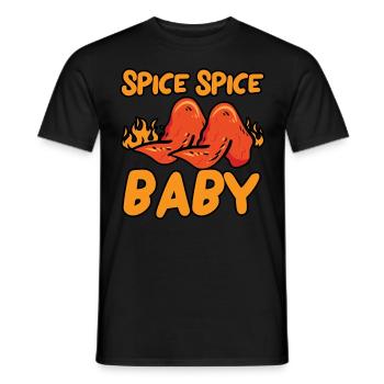 Buffalo Wings Foodie Cuisine Américaine Poulet - T-shirt homme - noir - Devant - AI Model Male 178 light (178cm)