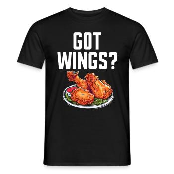 Buffalo Wings Foodie Amerikanisches Essen Chicken - Männer T-Shirt - Schwarz - Vorne - AI Model Male 178 light (178cm)