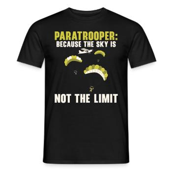 Fallschirmjäger Fallschirmspringen Fallschirmsprin - Männer T-Shirt - Schwarz - Vorne - AI Model Male 178 light (178cm)