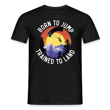 Fallschirmjäger Fallschirmspringen Fallschirmsprin - Männer T-Shirt - Schwarz - Vorne - AI Model Male 178 light (178cm)