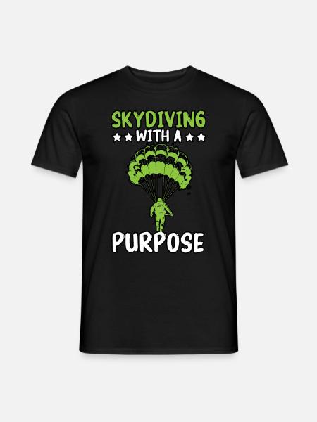 Paratroopers Skydiving Skydiving - Men's T-Shirt - black
