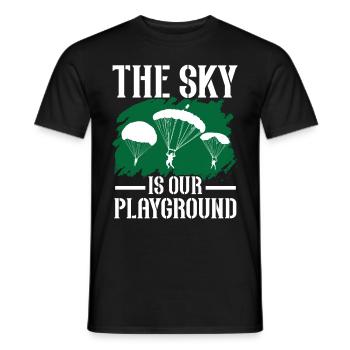 Fallschirmjäger Fallschirmspringen Fallschirmsprin - Männer T-Shirt - Schwarz - Vorne - AI Model Male 178 light (178cm)