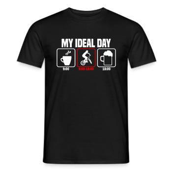 Mon jour parfait BMX Rider - T-shirt homme - noir - Devant - AI Model Male 178 light (178cm)