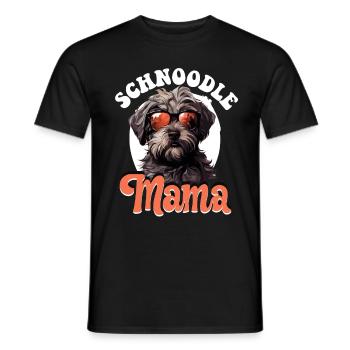 Schnoodle Snoodle Dog Breed Pet Schnoodle Mama - Männer T-Shirt - Schwarz - Vorne - AI Model Male 178 light (178cm)