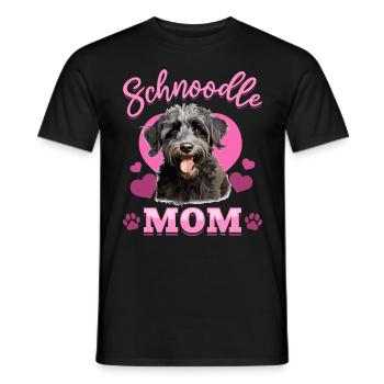Schnoodle Snoodle Dog Breed Pet Schnoodle Mom - Männer T-Shirt - Schwarz - Vorne - AI Model Male 178 light (178cm)