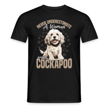 Cockapoo Dog Breed Pet Never Underestimate - Männer T-Shirt - Schwarz - Vorne - AI Model Male 178 light (178cm)