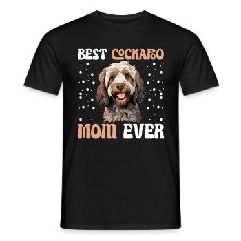 Cockapoo Dog Breeded Pet Best Cockapoo Mom ever - T-shirt homme - noir - Devant - AI Model Male 178 light (178cm)