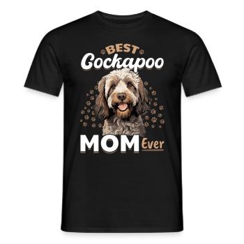 Cockapoo Dog Breeded Pet Best Cockapoo Mom ever - T-shirt homme - noir - Devant - AI Model Male 178 light (178cm)