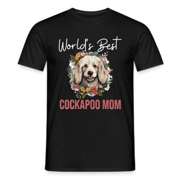 Cockapoo Dog Breeded Pet World’s Best Cockapoo Mom - T-shirt homme - noir - Devant - AI Model Male 178 light (178cm)