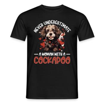 Cockapoo Dog Breed Pet Never Underestimate - Männer T-Shirt - Schwarz - Vorne - AI Model Male 178 light (178cm)