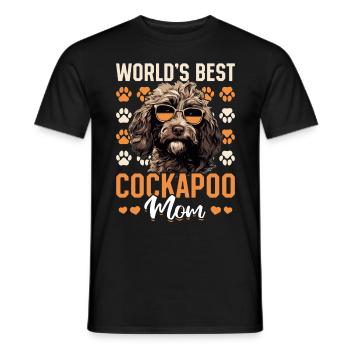 Cockapoo Dog Breeded Pet World’s Best Cockapoo Mom - T-shirt homme - noir - Devant - AI Model Male 178 light (178cm)