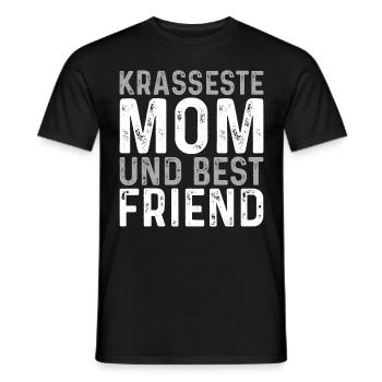 Maman cadeau fête des mères anniversaire maman - T-shirt homme - noir - Devant - AI Model Male 178 light (178cm)